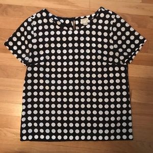 J. Crew Polka Dot T-Shirt Blouse